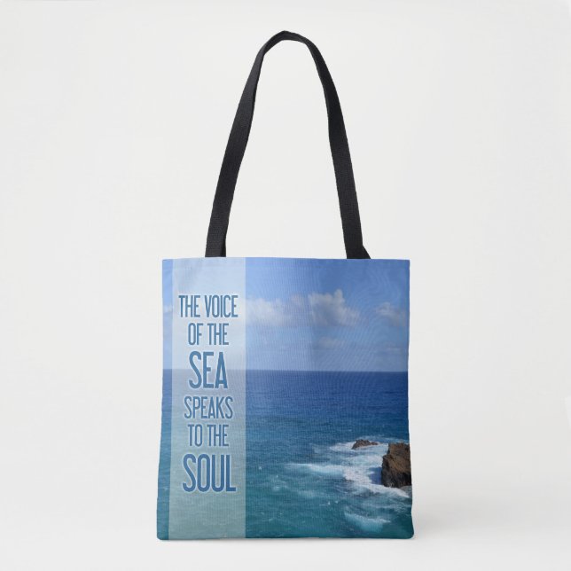 Bolso De Tela Cita fotográfica de Ocean/Sea Hawaii (Anverso)