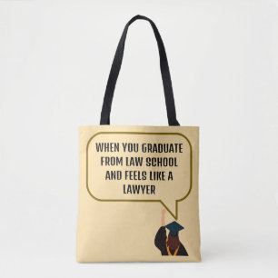 Bolso De Tela Cita Graciosa Beige Y Marrón Regalo Para Abogados