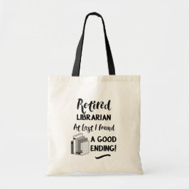Bolso De Tela Cita graciosa bibliotecaria retirada