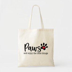 Bolso De Tela Cita Inspiradora de Amor de Perro