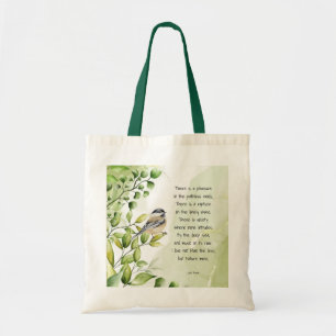 Bolso De Tela Cita Inspiradora de Love Nature Lord Byron