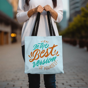 Bolso De Tela Cita inspiradora Motivacional Ecológica