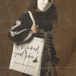 Bolso De Tela Cita Moderna De Buen Momento | Feliz Halloween