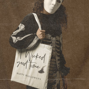 Bolso De Tela Cita Moderna De Buen Momento   Feliz Halloween