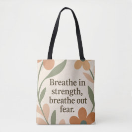 Bolso De Tela Cita motivadora para la ducha de bebé Breathe In A