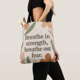 Bolso De Tela Cita motivadora para la ducha de bebé Breathe In A