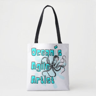 Bolso De Tela cita octopus