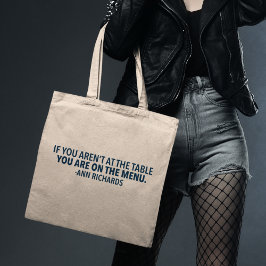 Bolso De Tela Cita política motivacional de Ann Richards