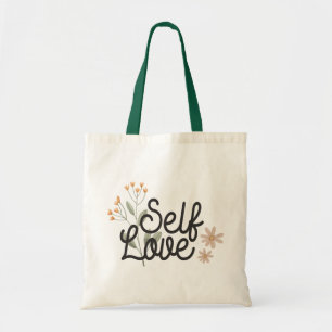 Bolso De Tela Cita Positiva de Amor Propio 