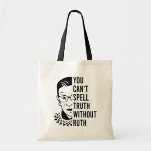 Bolso De Tela Cita RBG, no puedes escribir la verdad sin la verd