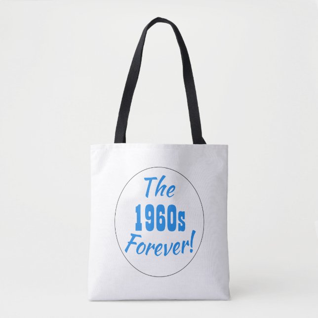 Bolso De Tela Cita Retro de los 60 para Siempre (Anverso)