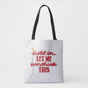 Bolso De Tela Cita roja y margarita
