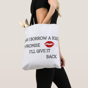 Bolso De Tela Cita Romántica Divertida