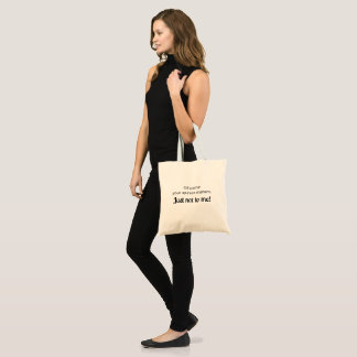 Bolso De Tela Cita sarcástica y divertida