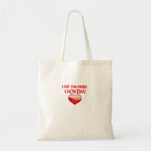 Bolso De Tela Cita Sentida de Amar Más Cada Día