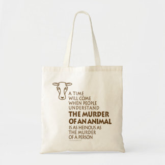 Bolso De Tela Cita sobre los derechos de los animales