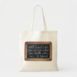 Bolso De Tela Citas de artista de Ardoise 03 degas Tote Bag