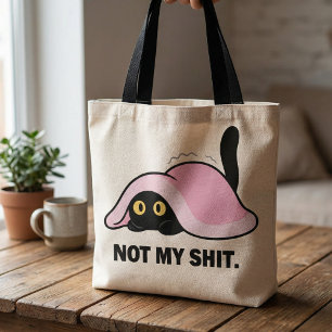 Bolso De Tela Citas divertidas de gatos lindos y graciosos