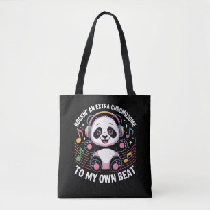 Bolso De Tela Citas divertidas de panda lindo