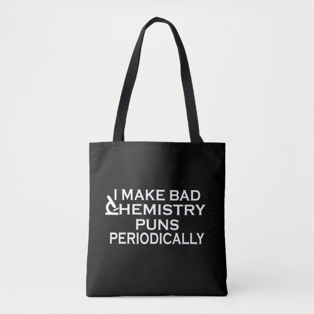 Bolso De Tela Citas divertidas de química para químico (Anverso)