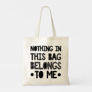 Bolso De Tela Citas divertidas de tipografía moderna