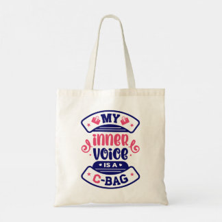 Bolso De Tela Citas divertidas de tipografía moderna