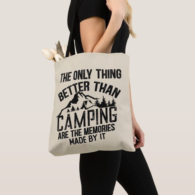 Bolso De Tela Citas divertidas del eslogan del camper en verano (Detalle)