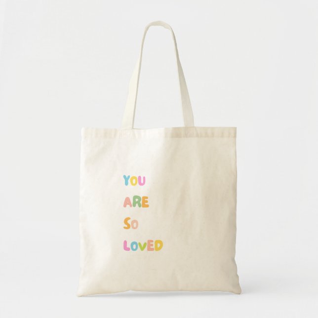 Bolso De Tela Citas inspiradoras - Eres tan amado (Frente)