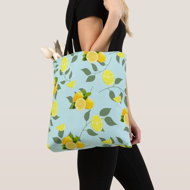 Bolso De Tela Cítricos TROPICAL SUMMER FRUTA Naranja Lemon Slice (Detalle)