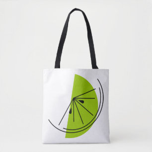 Bolso De Tela Citrus Lime por todo el tote