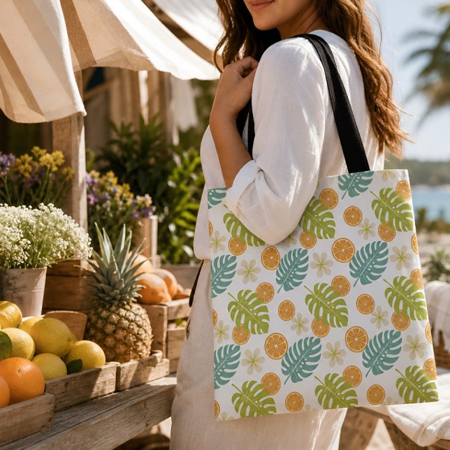 Bolso De Tela Citrus Tropical (Citrus Tropical Tote Bag)