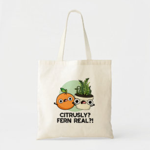 Bolso De Tela Citruss Fern Real Funny Planta de Frutas Pun