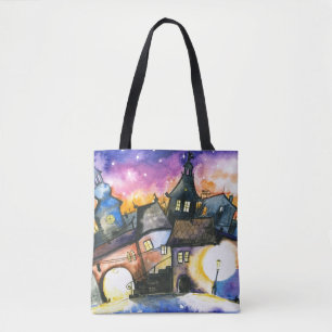 Bolso De Tela Ciudad