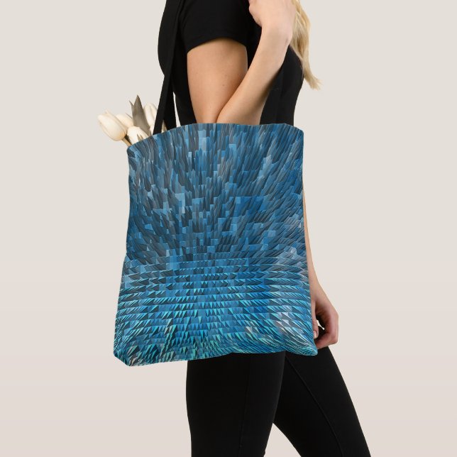 Bolso De Tela Ciudad Azul..... (Detalle)