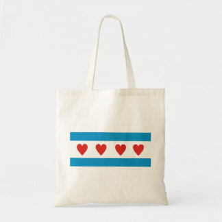 Bolso De Tela ciudad de chicago amor bandera corazones estados u