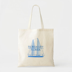 Bolso De Tela Ciudad de Florida Costera Náutica Vela Marinero