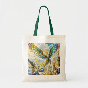 Bolso De Tela Ciudad de Griffin Steampunk Lindo Fantasía