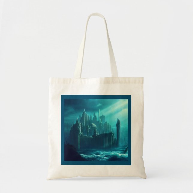 Bolso De Tela Ciudad de la Fantasía de Atlantis 1 (Frente)