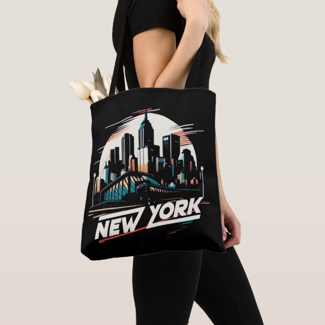 Bolso De Tela Ciudad de Nueva York (Detalle)