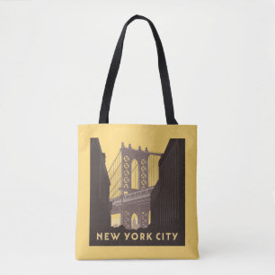 Bolso De Tela Ciudad de Nueva York Puente Brooklyn