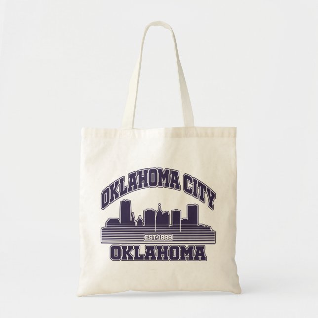 Bolso De Tela Ciudad de Oklahoma, Oklahoma (Frente)