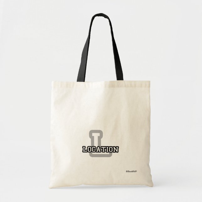 Bolso De Tela Ciudad del alfabeto (Frente)