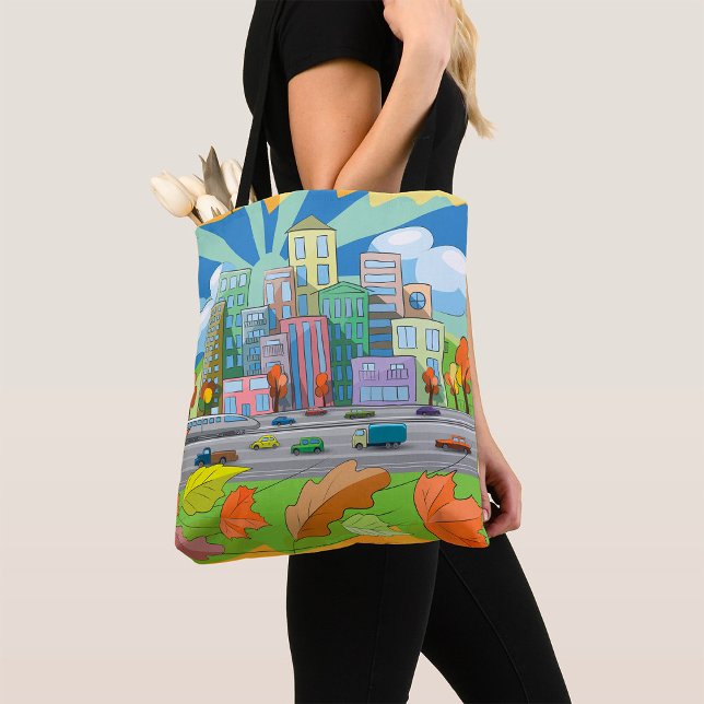 Bolso De Tela Ciudad En Otoño (Subido por el creador)