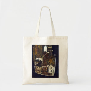 Bolso De Tela Ciudad III muerta de Egon Schiele en el río Azul