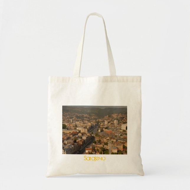 Bolso De Tela Ciudad multicultural de Sarajevo (Frente)