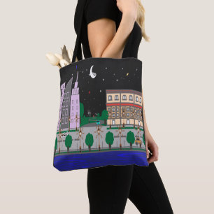 Bolso De Tela Ciudad nocturna