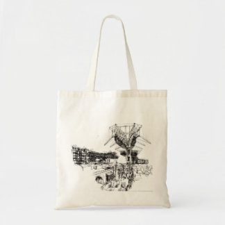 Bolso De Tela Ciudad que reconstruye la máquina