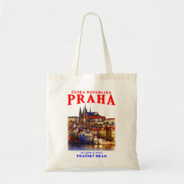 Bolso De Tela Ciudad Vieja de Praga. República Checa.