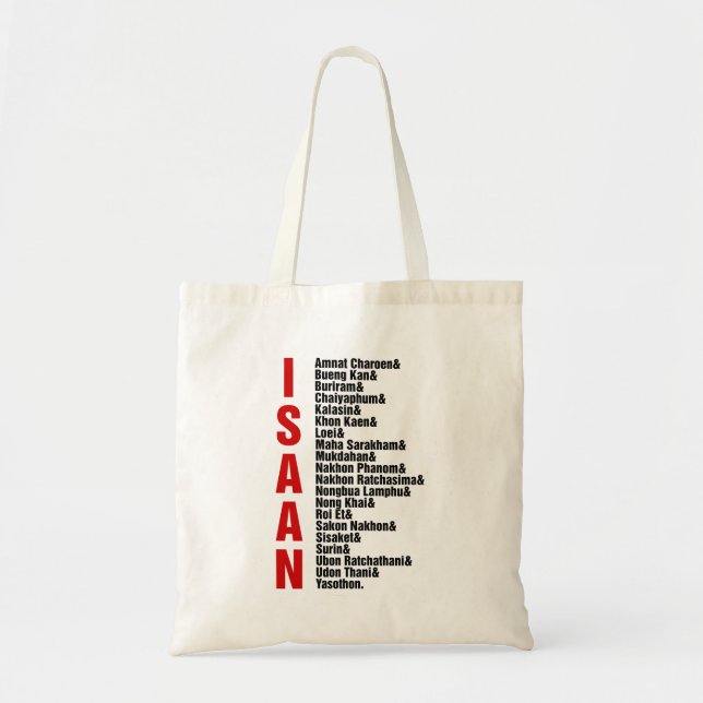 Bolso De Tela Ciudades de Isaán, Tailandia (Frente)