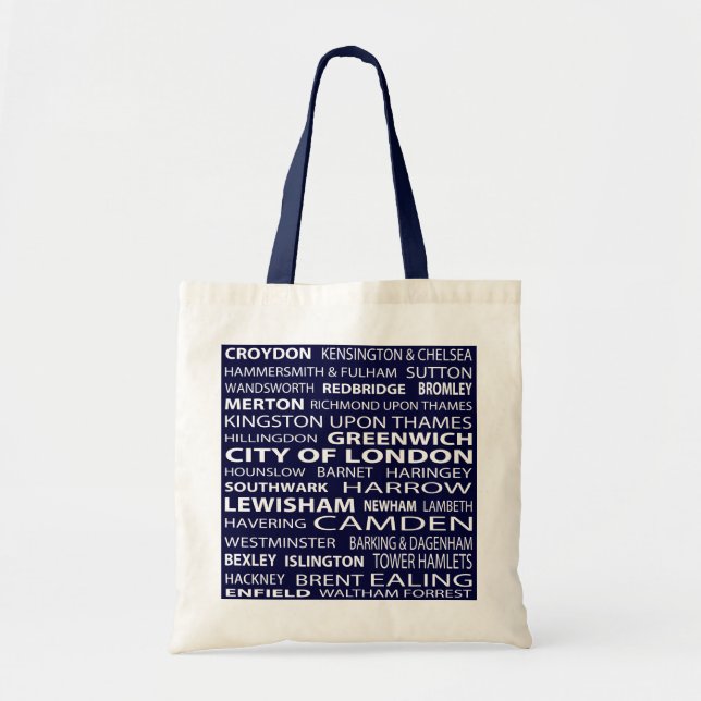 Bolso De Tela Ciudades de Londres (Frente)